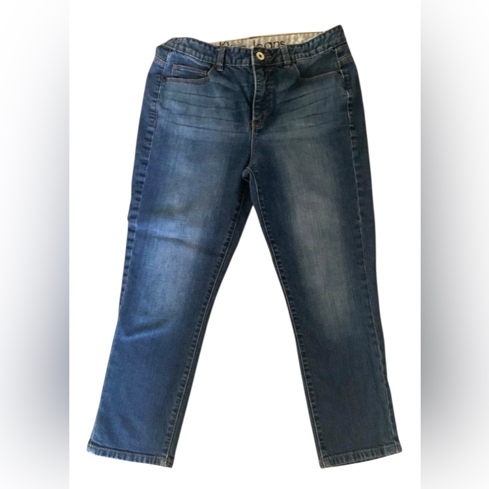 Calvin Klein Shape jeans sz 10/30 brown stitching on pocket